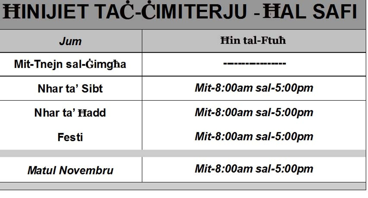 hinijiet-ftuh-cimiterju