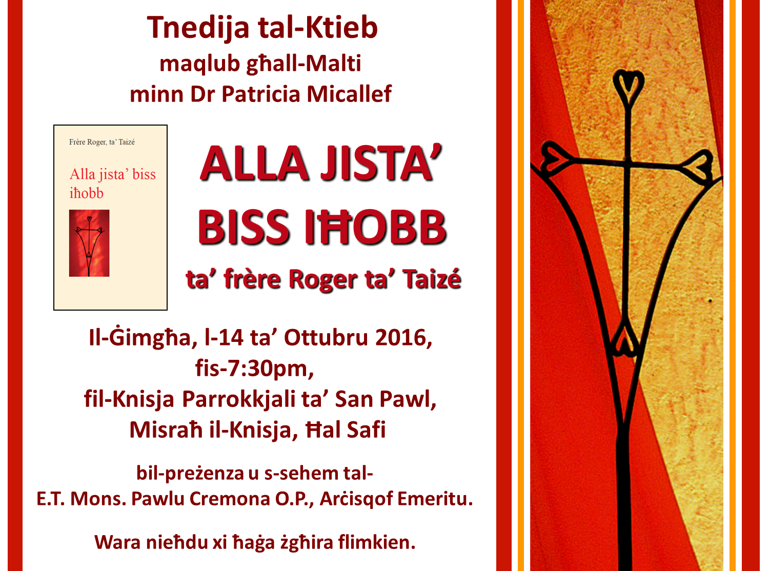 taize-prayer-meeting-book-lauch-14-10-2016-poster